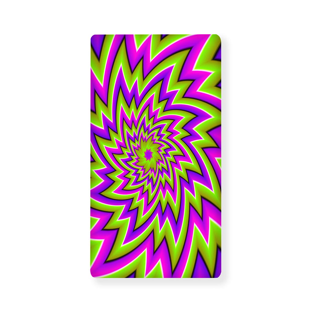Green Big Bang Moving Optical Illusion Baby Crib Sheet