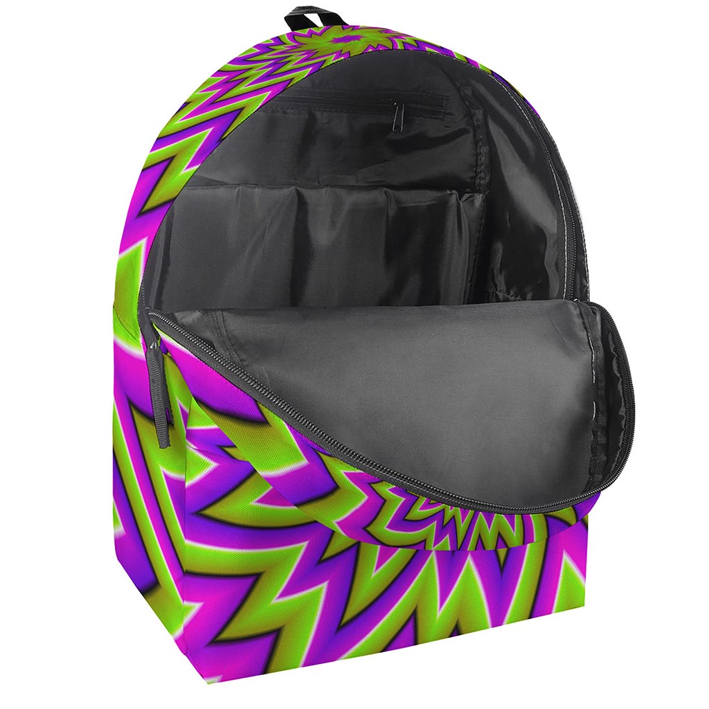 Green Big Bang Moving Optical Illusion Backpack