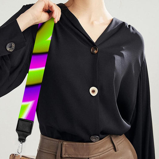 Green Big Bang Moving Optical Illusion Bag Strap