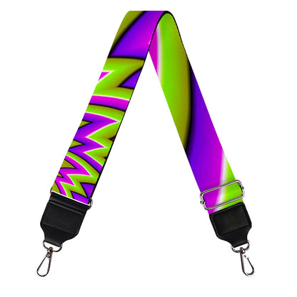 Green Big Bang Moving Optical Illusion Bag Strap