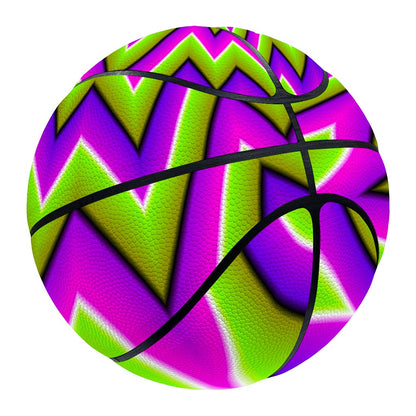 Green Big Bang Moving Optical Illusion Basketball