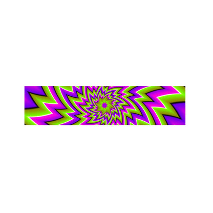 Green Big Bang Moving Optical Illusion Bed Runner
