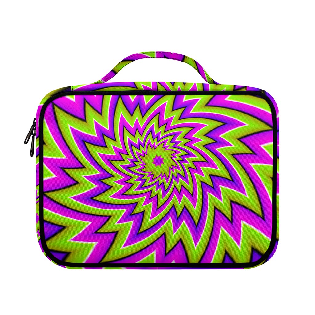Green Big Bang Moving Optical Illusion Briefcase Bible Bag