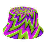 Green Big Bang Moving Optical Illusion Bucket Hat