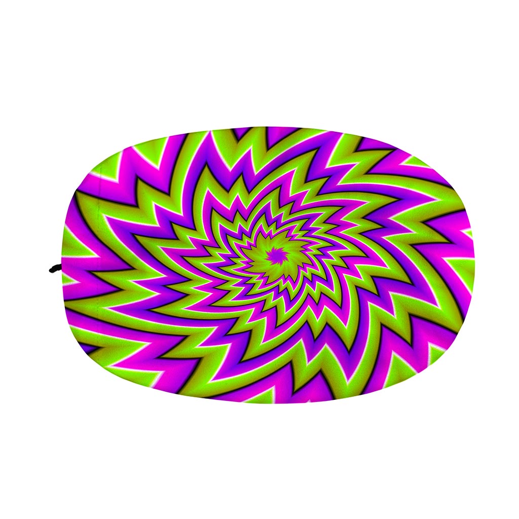 Green Big Bang Moving Optical Illusion Car Side Mirror Covers