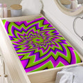 Green Big Bang Moving Optical Illusion Changing Pad Cover