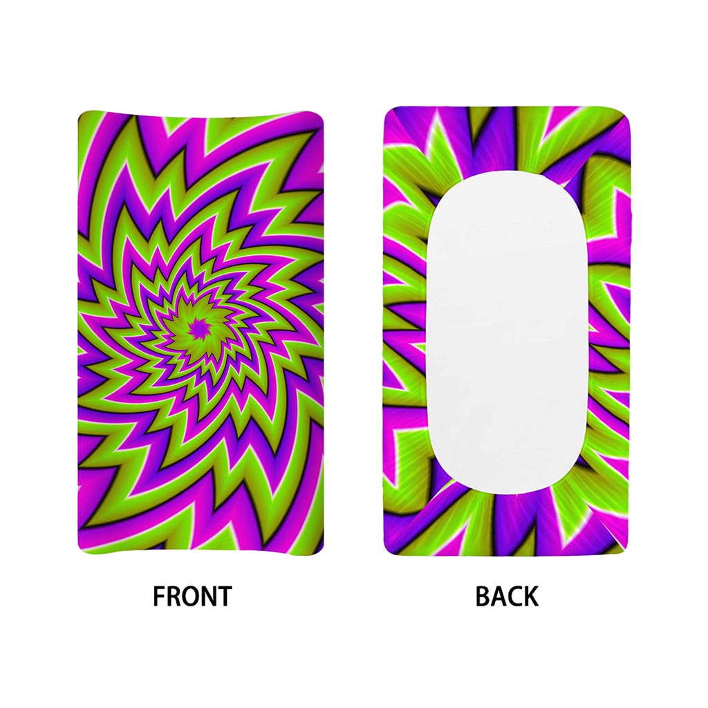 Green Big Bang Moving Optical Illusion Changing Pad Cover