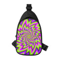 Green Big Bang Moving Optical Illusion Sling Bag