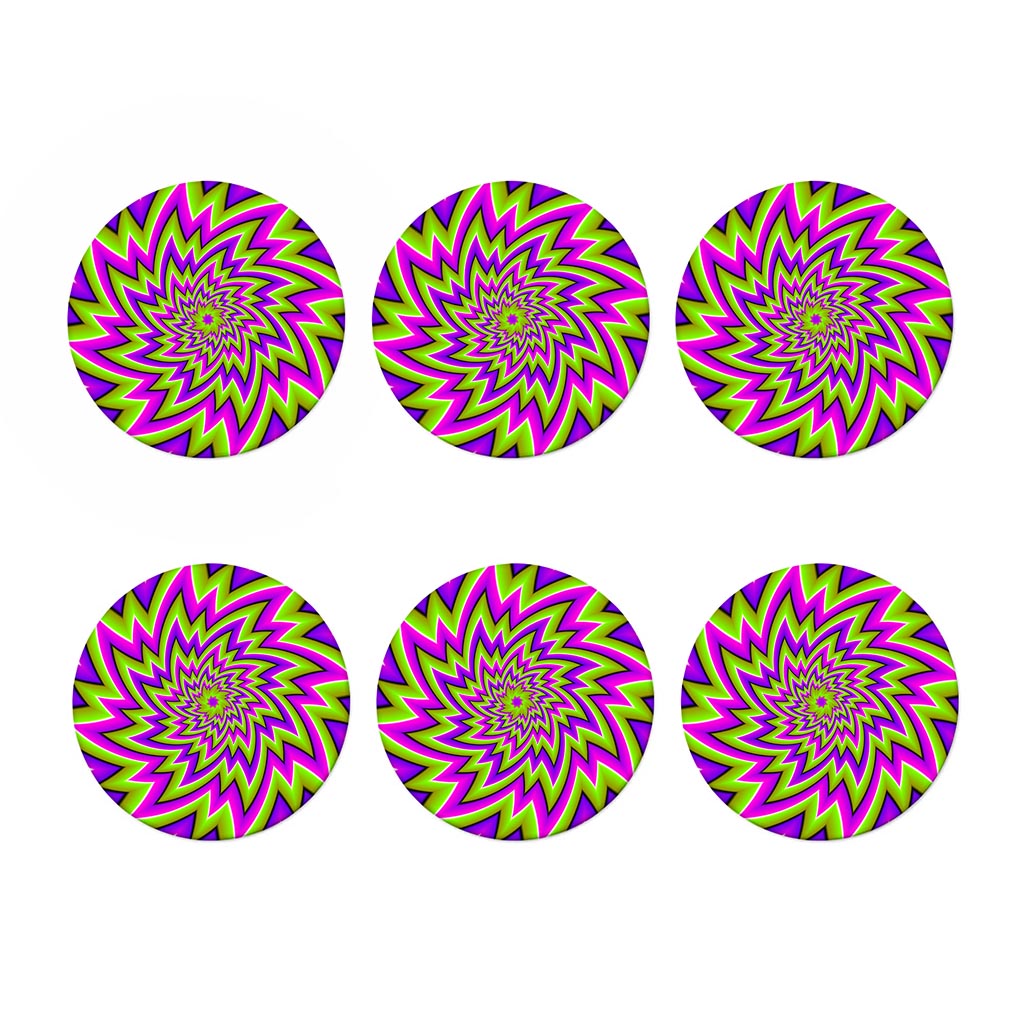 Green Big Bang Moving Optical Illusion Coaster Set