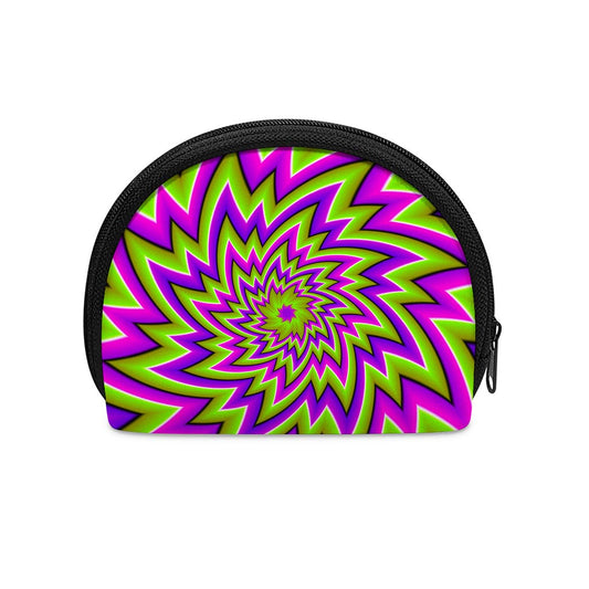 Green Big Bang Moving Optical Illusion Coin Purse