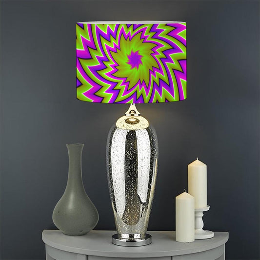 Green Big Bang Moving Optical Illusion Drum Lamp Shade