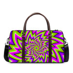 Green Big Bang Moving Optical Illusion Duffle Bag