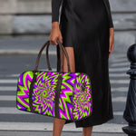 Green Big Bang Moving Optical Illusion Duffle Bag