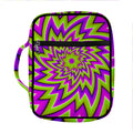 Green Big Bang Moving Optical Illusion Front Pocket Bible Bag