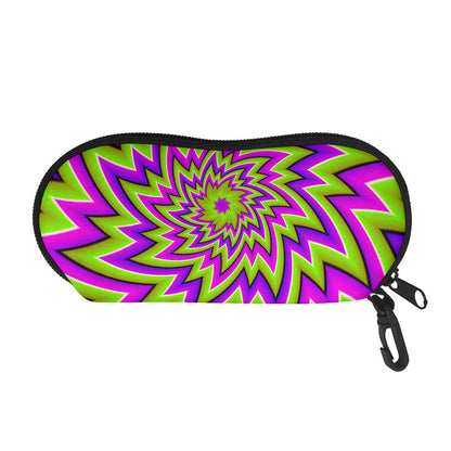 Green Big Bang Moving Optical Illusion Glasses Case