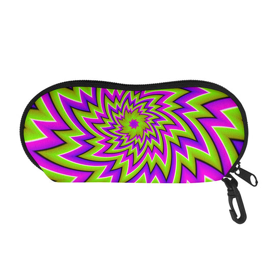 Green Big Bang Moving Optical Illusion Glasses Case