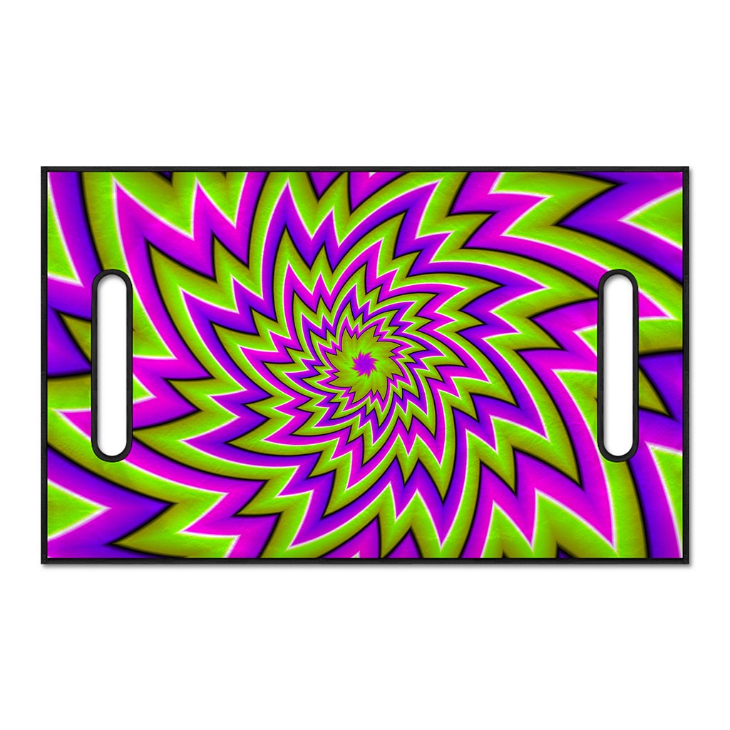 Green Big Bang Moving Optical Illusion Golf Cart Seat Cover