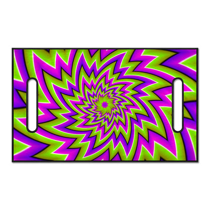 Green Big Bang Moving Optical Illusion Golf Cart Seat Cover