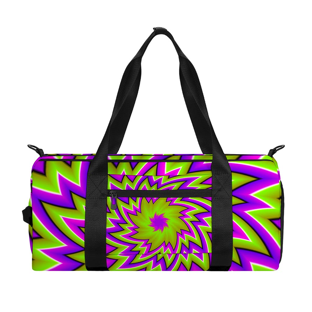 Green Big Bang Moving Optical Illusion Gym Bag