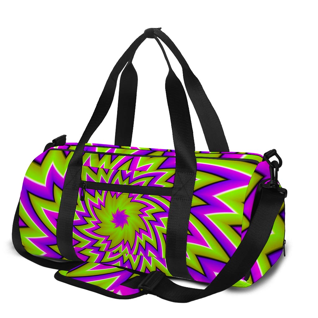 Green Big Bang Moving Optical Illusion Gym Bag