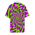 Green Big Bang Moving Optical Illusion Hawaiian Shirt