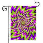 Green Big Bang Moving Optical Illusion House Flag