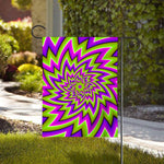 Green Big Bang Moving Optical Illusion House Flag