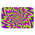 Green Big Bang Moving Optical Illusion Indoor Door Mat