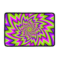 Green Big Bang Moving Optical Illusion Kitchen Mat