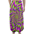 Green Big Bang Moving Optical Illusion Lantern Pants