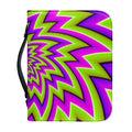 Green Big Bang Moving Optical Illusion Leather Bible Cover