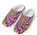 Green Big Bang Moving Optical Illusion Mesh Casual Shoes