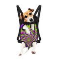 Green Big Bang Moving Optical Illusion Pet Carrier Backpack