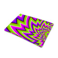 Green Big Bang Moving Optical Illusion Pet Cooling Mat Cover
