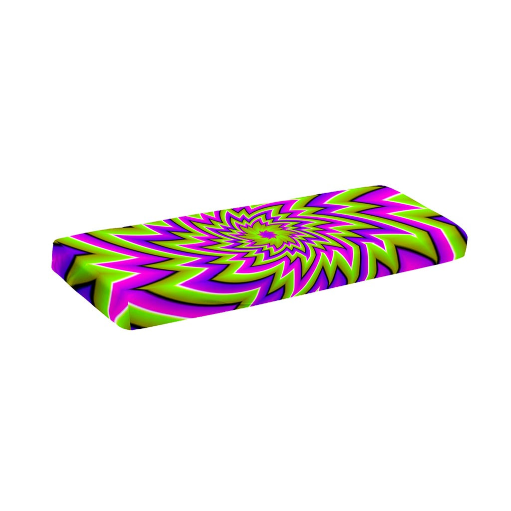 Green Big Bang Moving Optical Illusion Piano Keyboard Cover