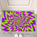 Green Big Bang Moving Optical Illusion Rubber Doormat