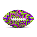 Green Big Bang Moving Optical Illusion Rugby Ball
