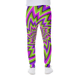 Green Big Bang Moving Optical Illusion Scuba Joggers