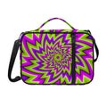 Green Big Bang Moving Optical Illusion Shoulder Strap Bible Bag