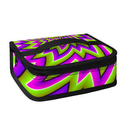 Green Big Bang Moving Optical Illusion Small Lunch Bag