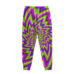 Green Big Bang Moving Optical Illusion Sweatpants