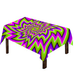 Green Big Bang Moving Optical Illusion Tablecloth