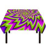 Green Big Bang Moving Optical Illusion Tablecloth