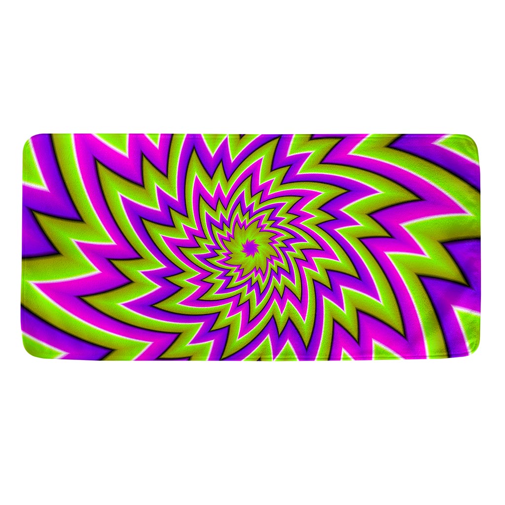 Green Big Bang Moving Optical Illusion Towel
