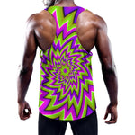 Green Big Bang Moving Optical Illusion Training Tank Top