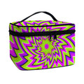 Green Big Bang Moving Optical Illusion Travel Makeup Bag