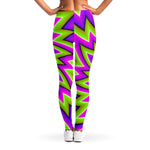 Green Big Bang Moving Optical Illusion Women's Leggings