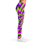 Green Big Bang Moving Optical Illusion Women's Leggings