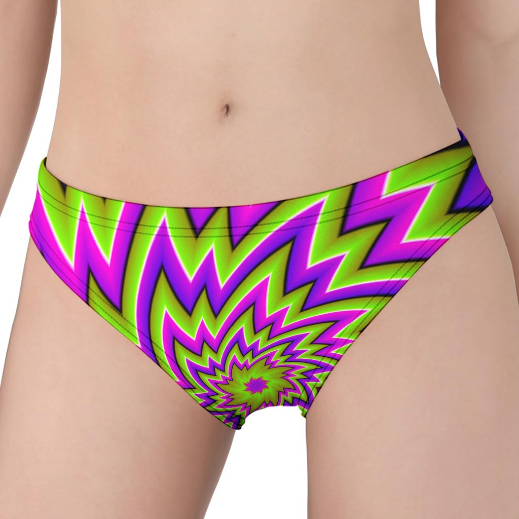 Green Big Bang Moving Optical Illusion Women's Panties