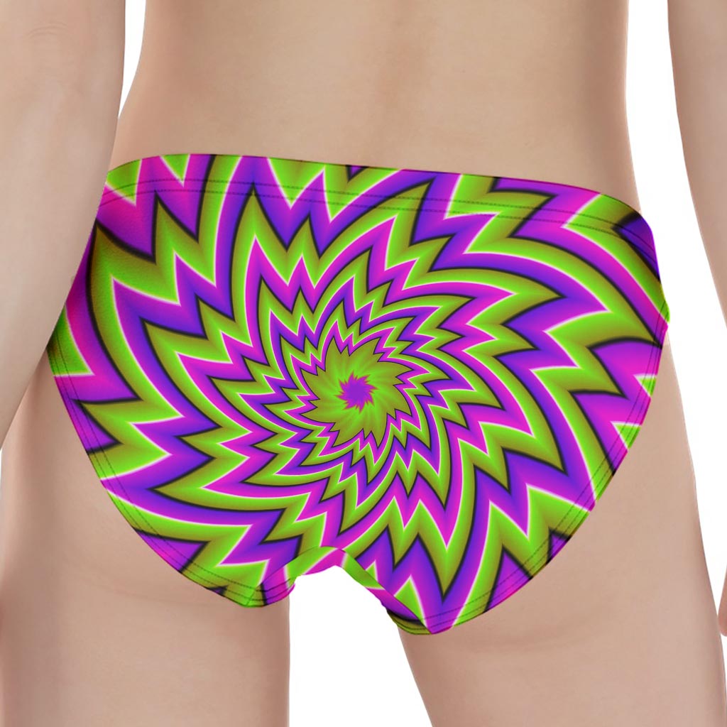 Green Big Bang Moving Optical Illusion Women's Panties